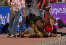 Chute d’Usain Bolt à Pékin : les images censurées par les organisateurs Chute d’Usain Bolt à Pékin : les images censurées par les organisateurs