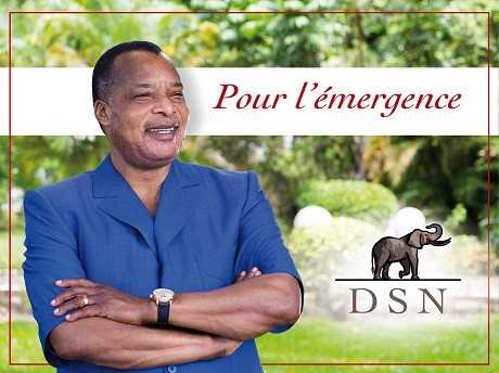 Affiche de campagne de Denis Sassou N'Guesso