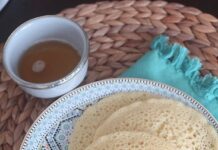 Beghrir à la semoule de blé dur Beghrir à la semoule de blé dur