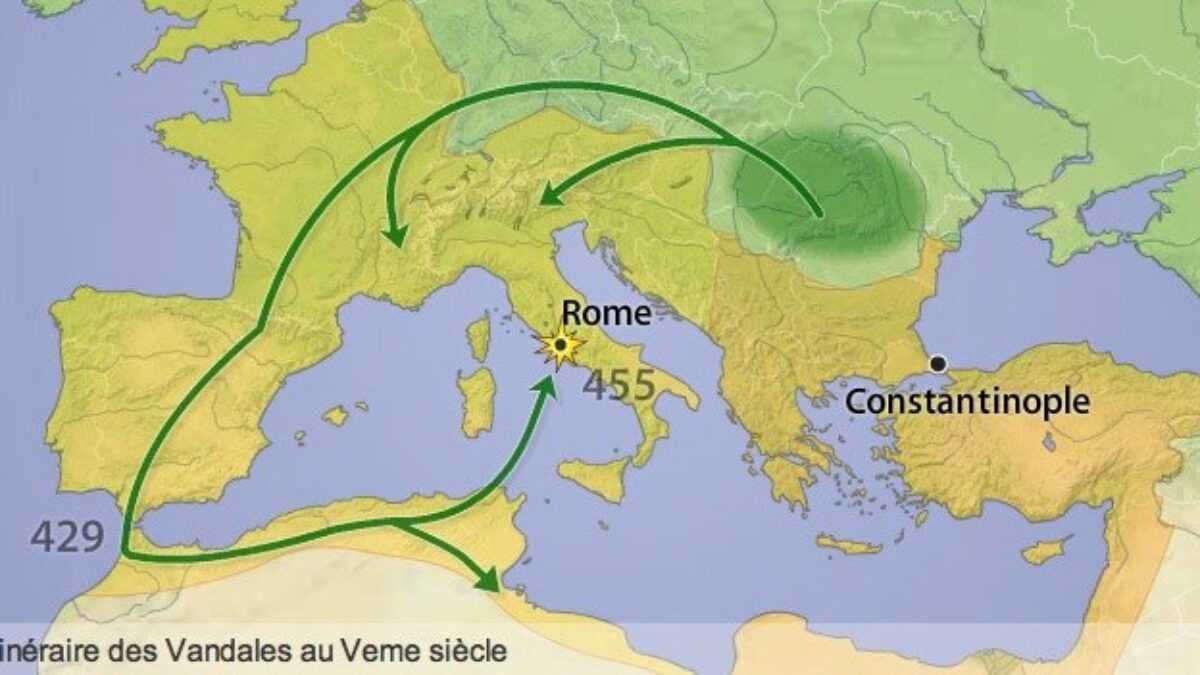Les Vandales déferlent sur l'Afrique du Nord