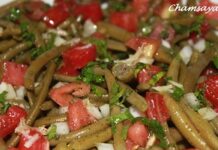 Salade de haricots verts et tomates