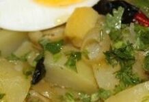 Salade de pommes de terres au citron confit