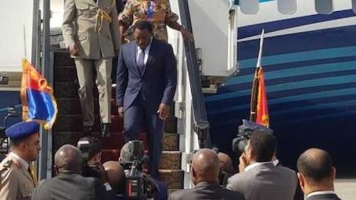 Joseph Kabila arrive en Egypte (22 avril 2017)