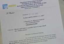 Courrier de l'ARPTC
