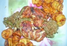 Poulet braisé aux piments
