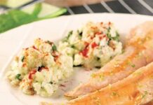 Filets de truite pochés au citron vert et miel