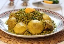 Tajine d’agneau aux artichauts et petits pois Tajine d’agneau aux artichauts et petits pois