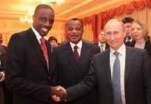 France-Gabon : enfin la normalisation ! La fierté d'un grand-père : Denis Sassou N'Guesso présentant Omar Dennis Bongo à Vladimir Poutine