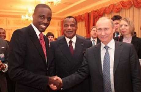 La fierté d'un grand-père : Denis Sassou N'Guesso présentant Omar Dennis Bongo à Vladimir Poutine