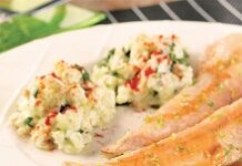 Filets de truite pochés au citron vert et miel