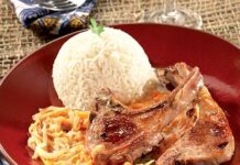 Mouton sauce coco et papaye verte Mouton sauce coco et papaye verte