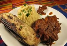 Mouton rouge et purée de patate douce Mouton rouge et purée de patate douce