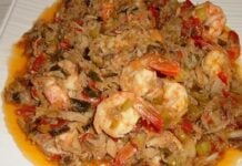Soutrou de poissons et de crevettes