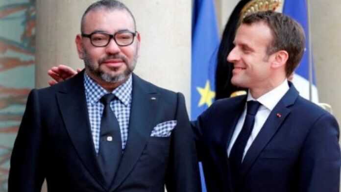 Le roi Mohammed VI et le Président Emmanbuel Macron