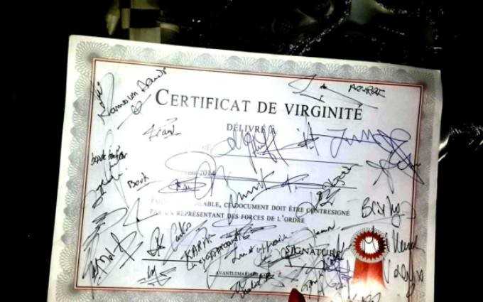 Certificat de virginité
