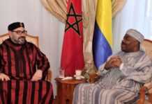 Mohammed VI rend visite à Ali Bongo, à Rabat au Maroc