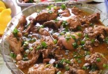 Poulet cabidela ou poulet au sang