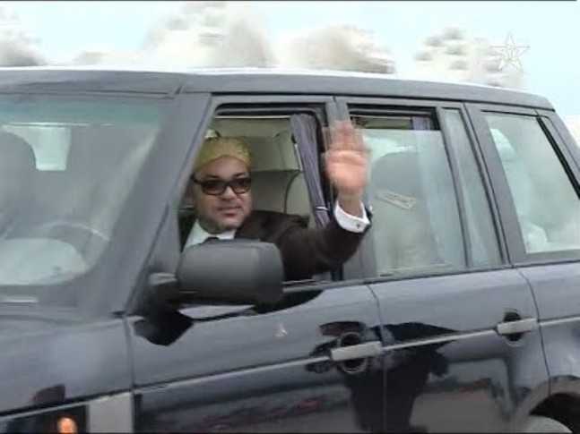 Mohammed VI en voiture