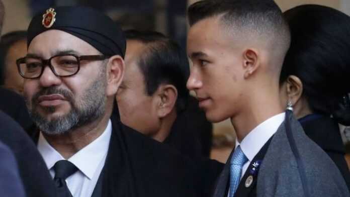 Le roi Mohammed VI et le prince Moulay El Hassan