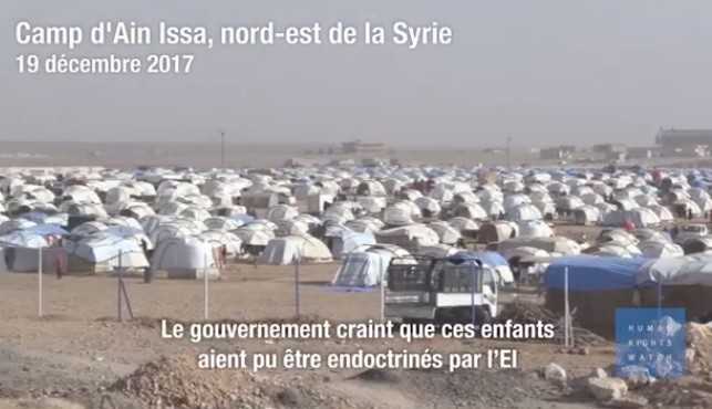 Camp de réfugiés en Syrie