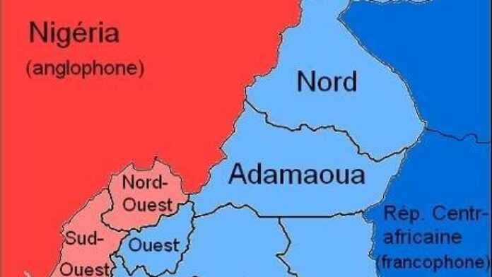 carte cameroun anglophone