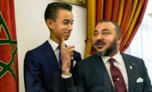 Le prince Moulay El Hassan et le roi Mohammed VI du Maroc