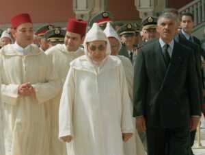 Mohammed VI, Hassan II et Mohamed Mediouri