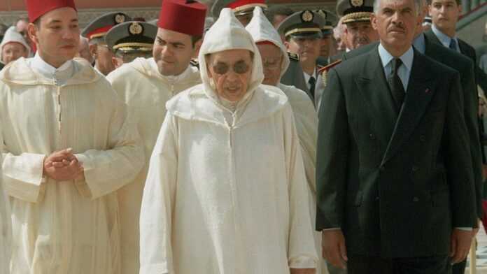 Mohammed VI, Hassan II et Mohamed Mediouri
