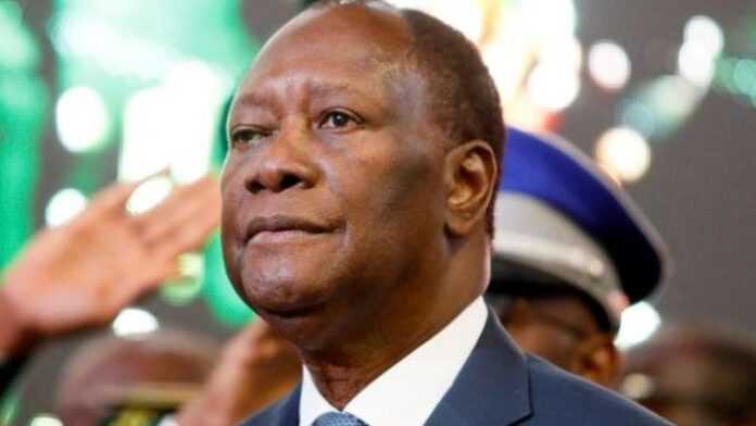 Le Président de la Côte d'Ivoire, Alassane Ouattara