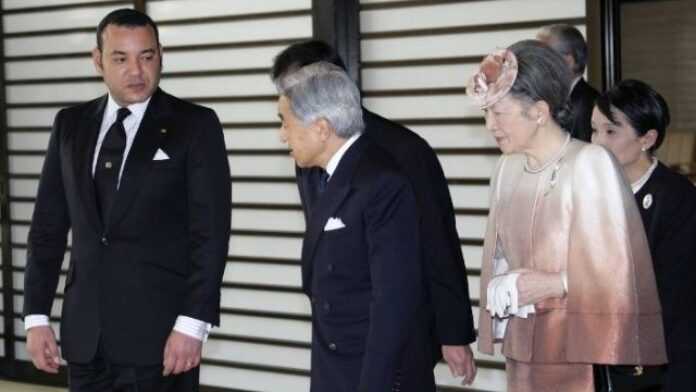 Mohammed VI et les Empereurs du Japon