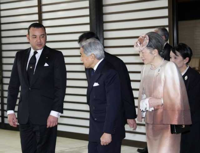 Mohammed VI et les Empereurs du Japon