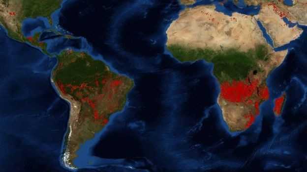 feu de forêt NASA