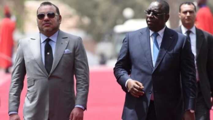 Le roi du Maroc, Mohammed VI, et le Président du Sénégal,  Macky Sall