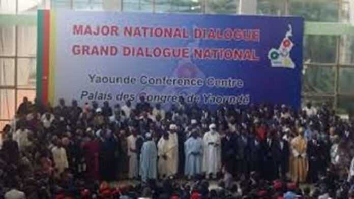 Grand dialogue national au Cameroun Palais des Congrès de Yaoundé