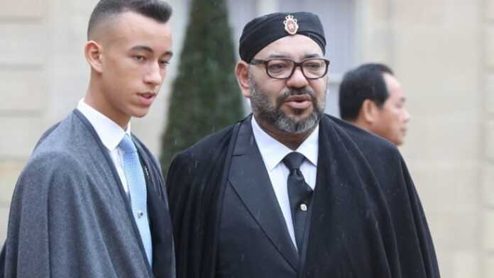 Le prince Moulay El Hassan et le roi Mohammed VI du Maroc