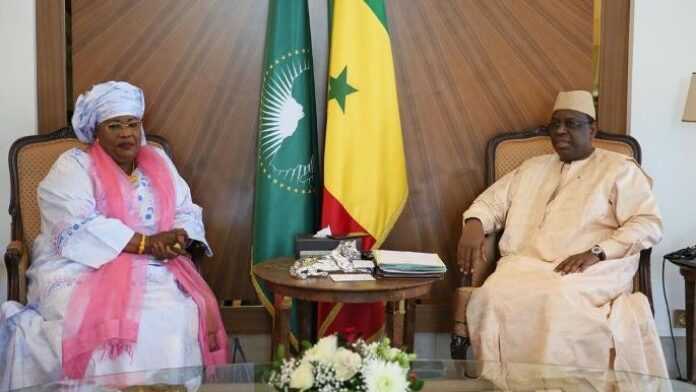 Aminata Mbengue Ndiaye et Macky Sall