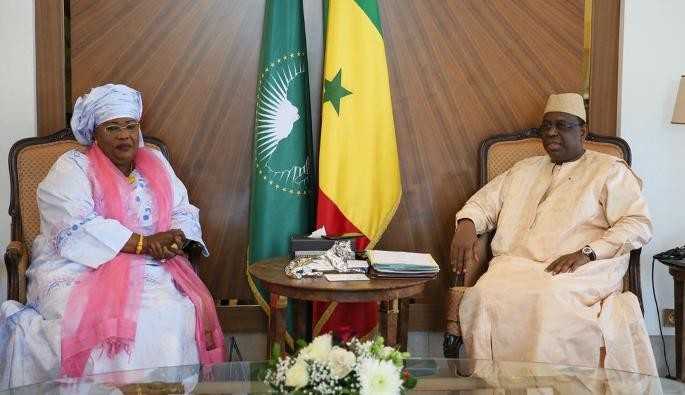 Aminata Mbengue Ndiaye et Macky Sall
