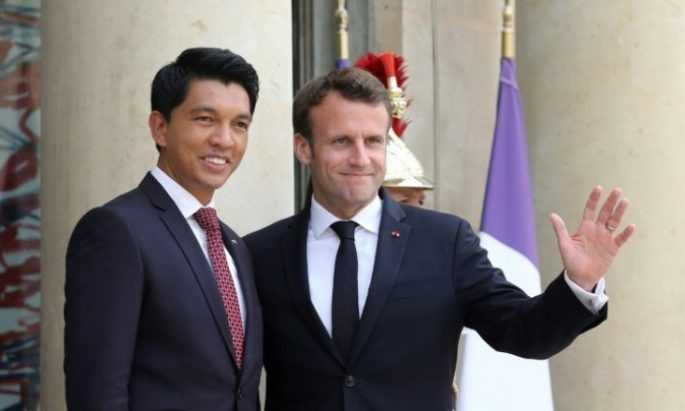 Andry Rajoelina et Emmanuel Macron