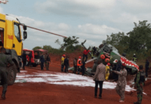 Côte d’Ivoire : crash d’hélicoptères juste après le départ du Président Ouattara (images)