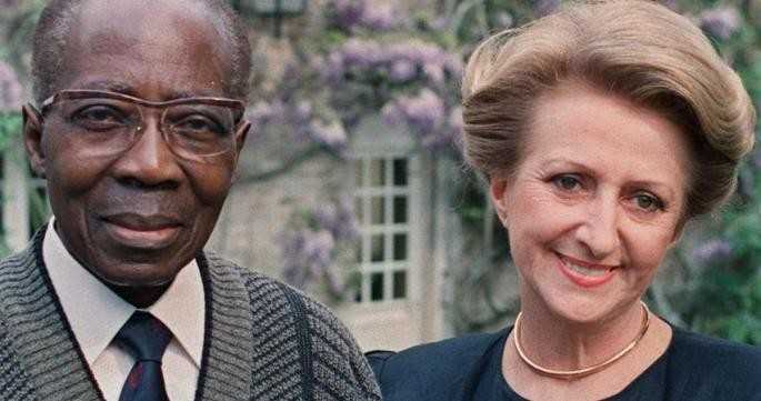 Léopold Sédar Senghor et son épouse Collette