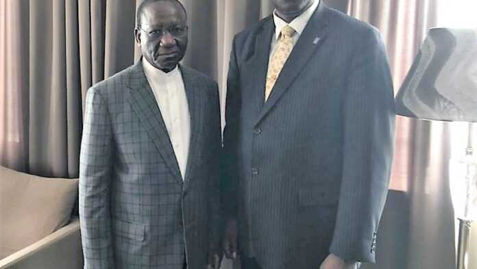Isidore Kwandja et le Premier Ministre Ilunga Ilunkamba