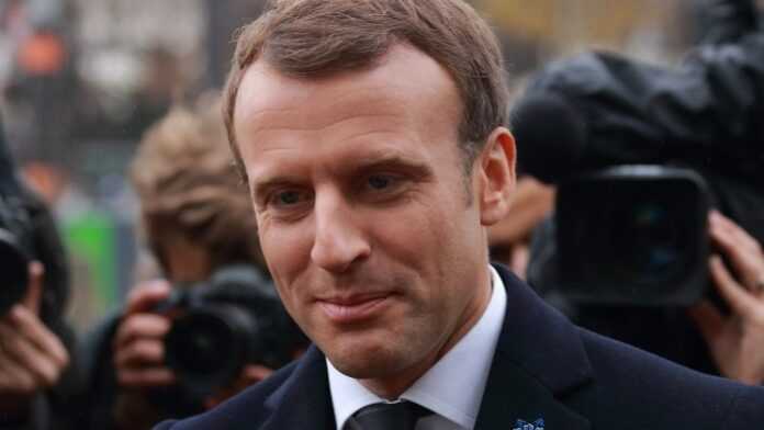 Le Président français, Emmanuel Macron