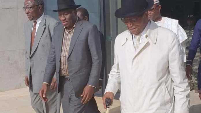 Goodluck Jonathan et Nicéphore Soglo