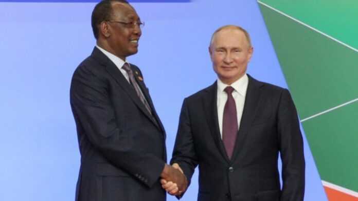 Le Président tchadien, Idriss Déby, et son homologue russe, Vladimir Poutine