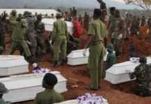RDC : étrange cérémonie d’obsèques pour les 28 victimes des inondations de Kinshasa