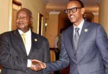 Le Président ougandais, Yoweri Museveni et son homologue rwandais, Paul Kagame