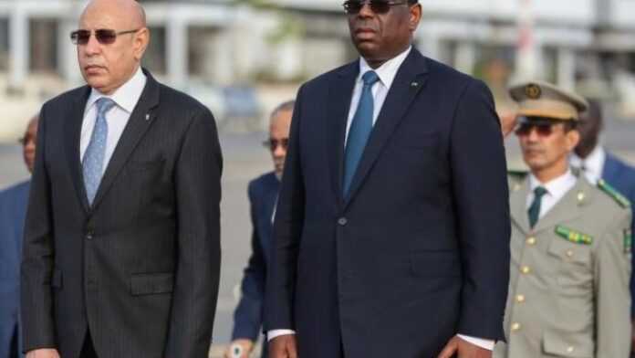 Mohamed Ould Cheikh El Ghazouani et Macky Sall