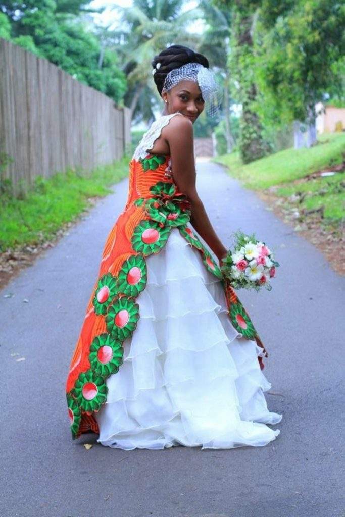 5 modèles de robes de mariage en wax qui donnent envie