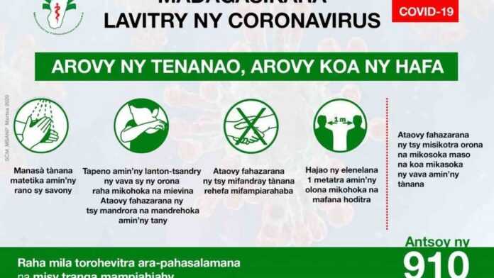 affiche coronavirus Madagascar