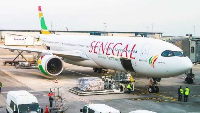 Une avion d'Air Sénégal